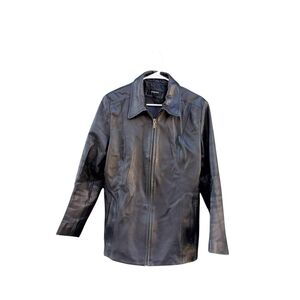 ColeBrook & Co. Outerwear Black 100% Leather Women's Jacket Large